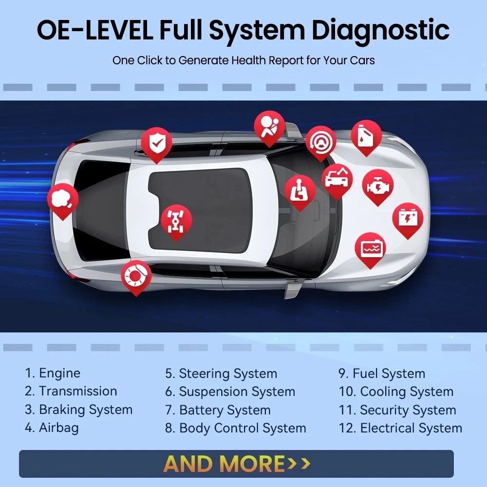 (Copy) MUCAR DriverScan Car OBD2 Reader Diagnostic Tool Scanner Full System Active Test