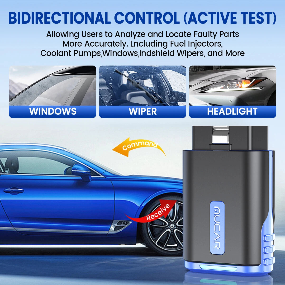 (Copy) MUCAR DriverScan Car OBD2 Reader Diagnostic Tool Scanner Full System Active Test