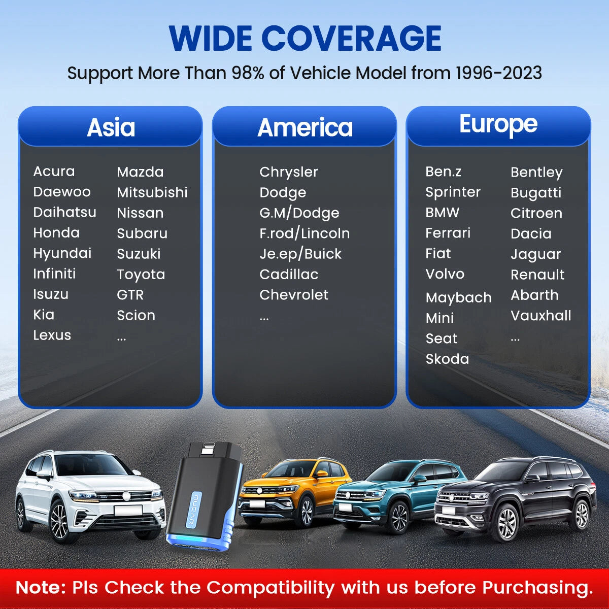 (Copy) MUCAR DriverScan Car OBD2 Reader Diagnostic Tool Scanner Full System Active Test