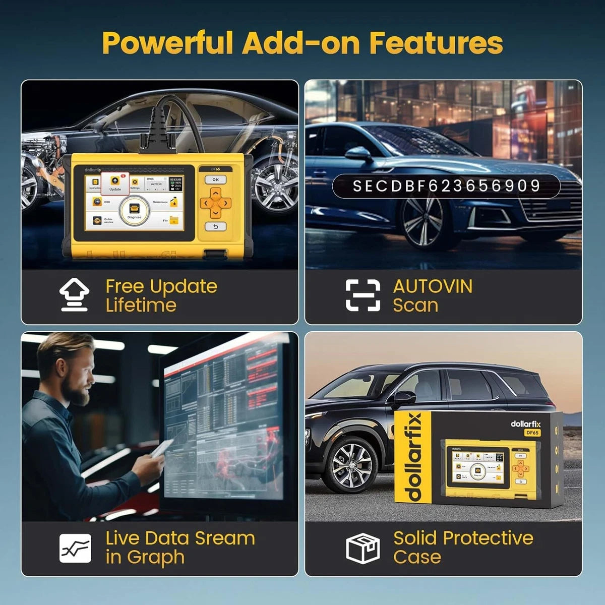 (Copy) MUCAR DriverScan Car OBD2 Reader Diagnostic Tool Scanner Full System Active Test