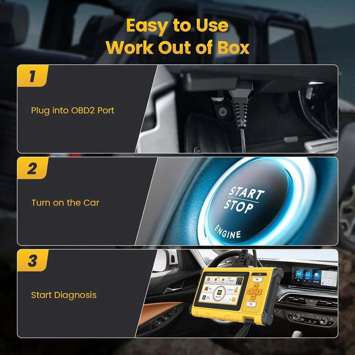 (Copy) MUCAR DriverScan Car OBD2 Reader Diagnostic Tool Scanner Full System Active Test