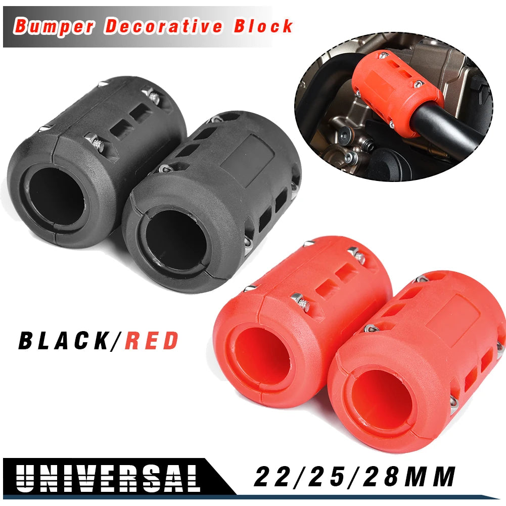 1 Pair Motorcycle Accessories Universal 22mm 25mm 28mm Engine Crash Bar Protector Bumper Decorative Block Guard Decor Cover