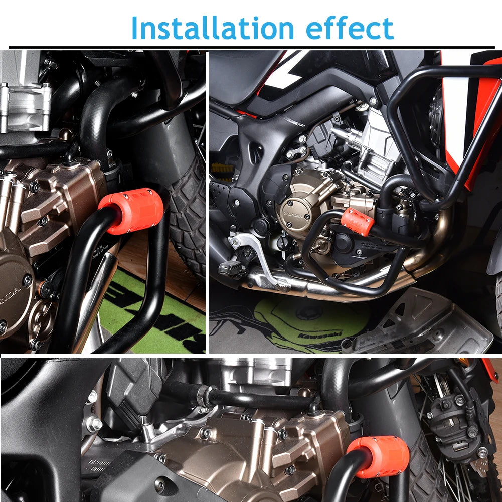1 Pair Motorcycle Accessories Universal 22mm 25mm 28mm Engine Crash Bar Protector Bumper Decorative Block Guard Decor Cover