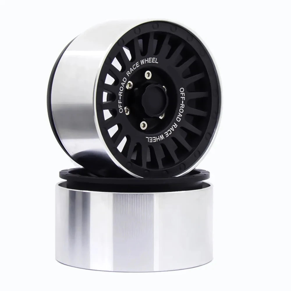 1/4PCS 1/10 RC Rock Crawler Aluminum 2.2 Beadlock Wheel Rims for Axial SCX10 RR10 G53 Traxxas TRX4 TRX6 RR10