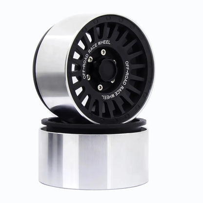1/4PCS 1/10 RC Rock Crawler Aluminum 2.2 Beadlock Wheel Rims for Axial SCX10 RR10 G53 Traxxas TRX4 TRX6 RR10