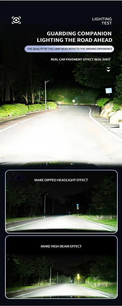 ZTZPIE Car Light 300000lm 600w LED CANBUS Headlight Bulbs H1 H4 H7 H11 9005HB3 9006HB4 Spotlight 12 Core High-power Fog Light