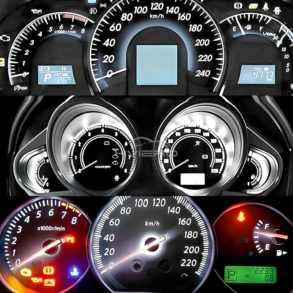 10/20pcs Super Bright T5 3030 3smd Led Bulb Car Dashboard Light for Auto Wedge Instrument Indicator Signal Display Lamp DC 12v