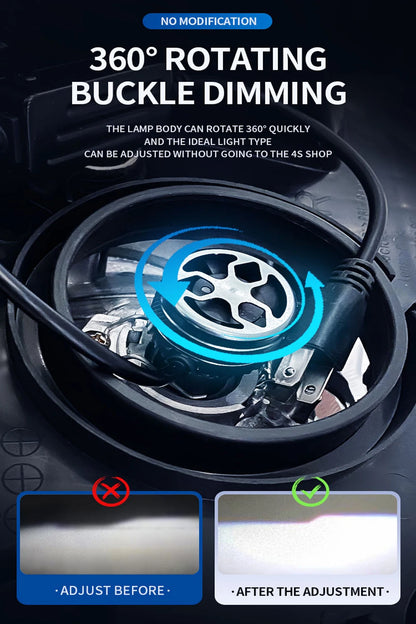 ZTZPIE Car Light 300000lm 600w LED CANBUS Headlight Bulbs H1 H4 H7 H11 9005HB3 9006HB4 Spotlight 12 Core High-power Fog Light