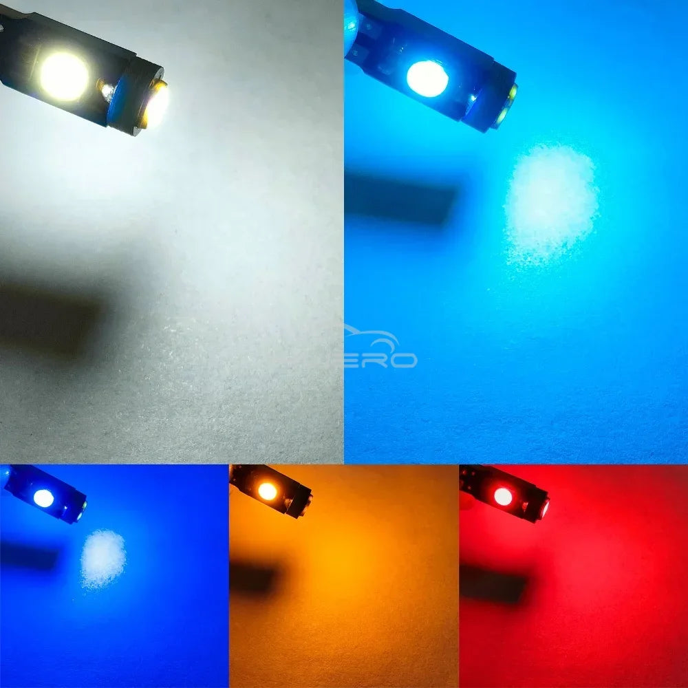 10/20pcs Super Bright T5 3030 3smd Led Bulb Car Dashboard Light for Auto Wedge Instrument Indicator Signal Display Lamp DC 12v