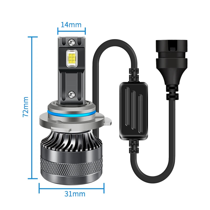 ZTZPIE Car Light 300000lm 600w LED CANBUS Headlight Bulbs H1 H4 H7 H11 9005HB3 9006HB4 Spotlight 12 Core High-power Fog Light