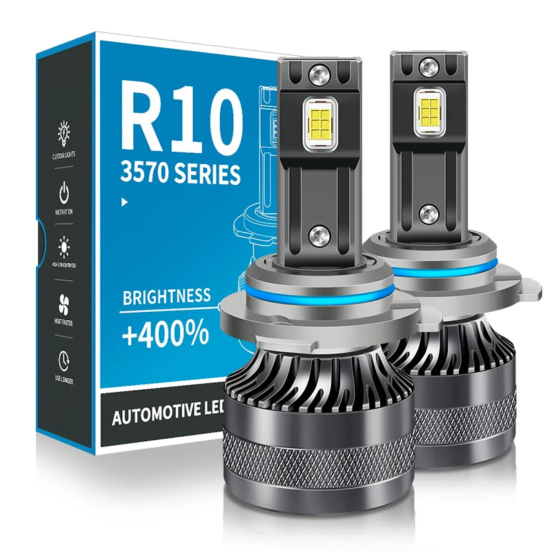 ZTZPIE Car Light 300000lm 600w LED CANBUS Headlight Bulbs H1 H4 H7 H11 9005HB3 9006HB4 Spotlight 12 Core High-power Fog Light