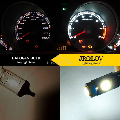 10/20pcs Super Bright T5 3030 3smd Led Bulb Car Dashboard Light for Auto Wedge Instrument Indicator Signal Display Lamp DC 12v