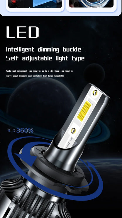 ZTZPIE Car Light 200000lm 300w LED  Headlight Bulbs H1 H7 H11 9005HB3 9006HB4 Spotlight 20 Core High-power Fog Light 12v