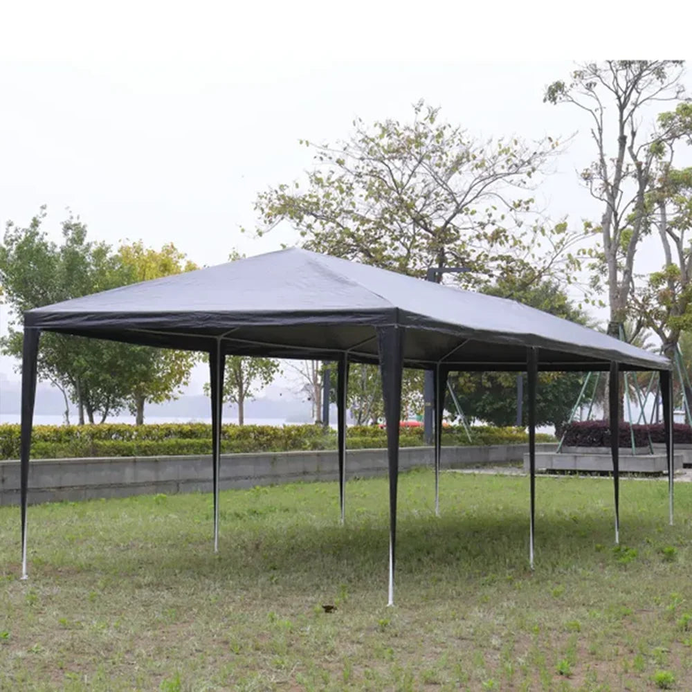 10'x30' Black Outdoor Party Tent with 8 Removable Sidewalls Waterproof Canopy Patio Wedding Gazebo