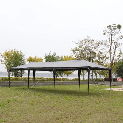 10'x30' Black Outdoor Party Tent with 8 Removable Sidewalls Waterproof Canopy Patio Wedding Gazebo