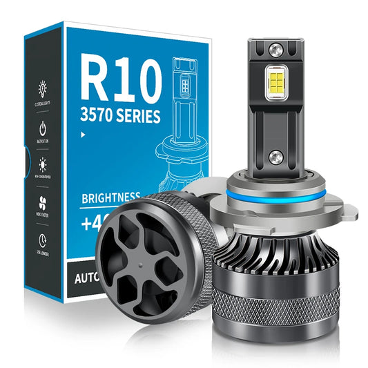 ZTZPIE Car Light 300000lm 600w LED CANBUS Headlight Bulbs H1 H4 H7 H11 9005HB3 9006HB4 Spotlight 12 Core High-power Fog Light