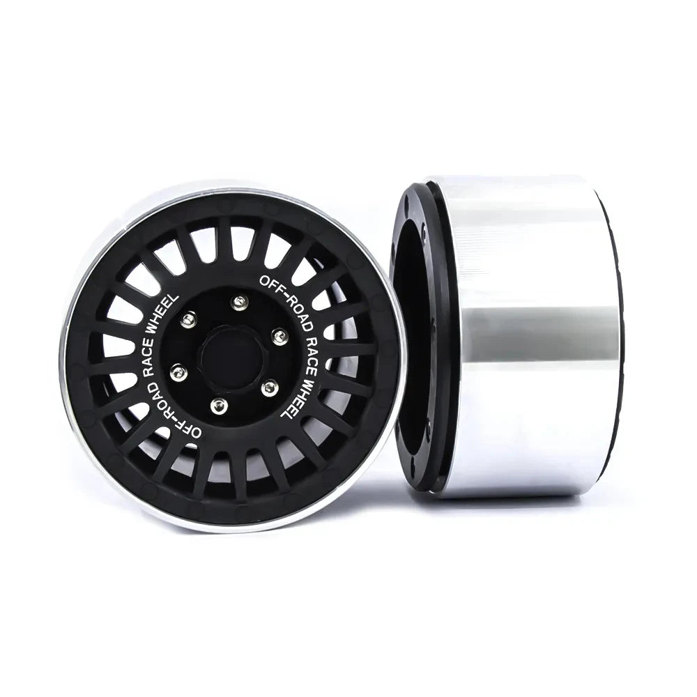 1/4PCS 1/10 RC Rock Crawler Aluminum 2.2 Beadlock Wheel Rims for Axial SCX10 RR10 G53 Traxxas TRX4 TRX6 RR10