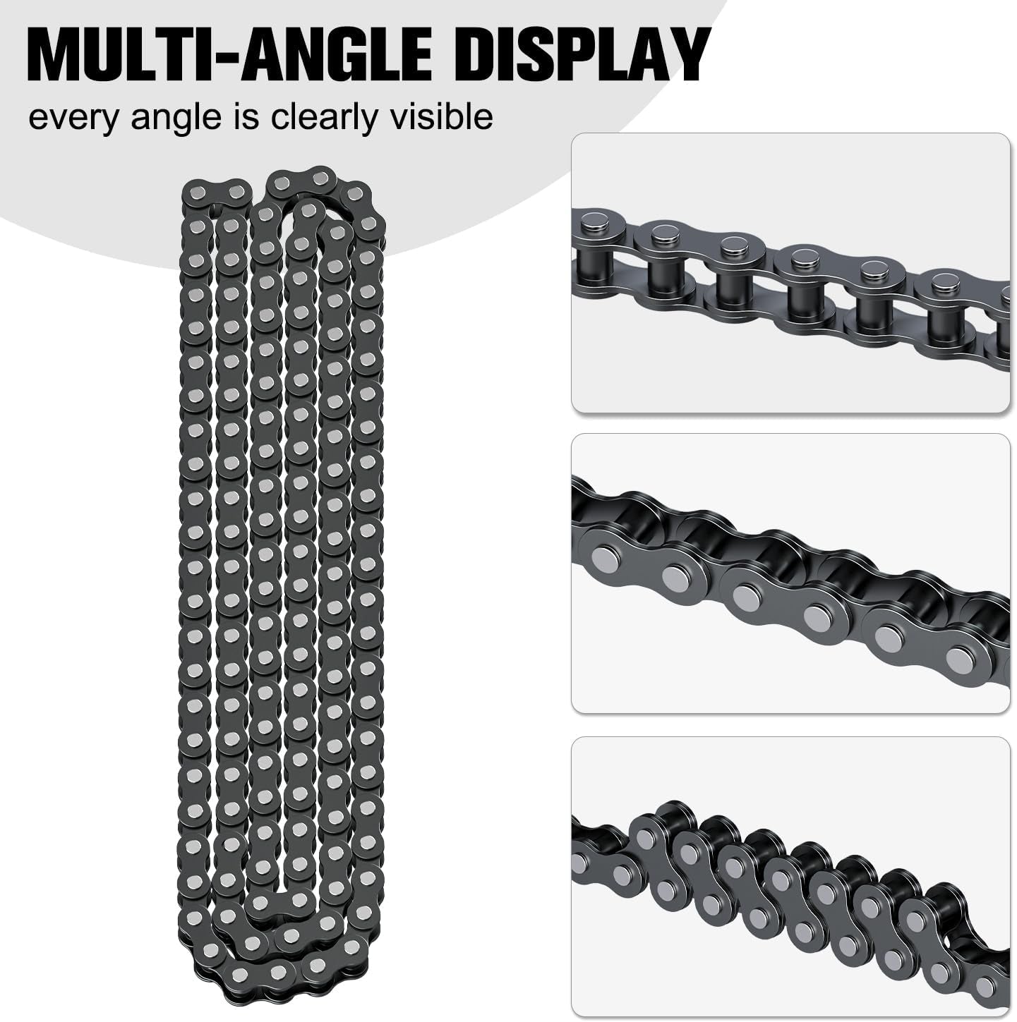#35 Drive Chain Replacement for Mini Bike Coleman CT100U CC100X Baja DB30 Motovox MBX10 MBX11 Monster Moto Mega Moto MM-B80 Minibike Predator 79Cc 100Cc Engine Powersports Parts 140 Links