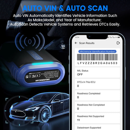 (Copy) MUCAR DriverScan Car OBD2 Reader Diagnostic Tool Scanner Full System Active Test