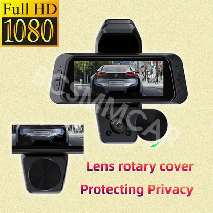 1080P Car Dash Cam DVR Video Recorder Front/Interior/Rear Camera Night Vision